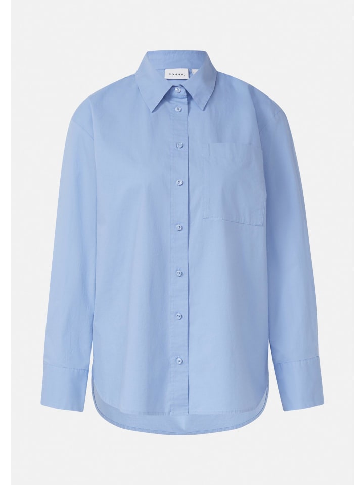 

Comma Блузка 5132_бледно-голубого цвета