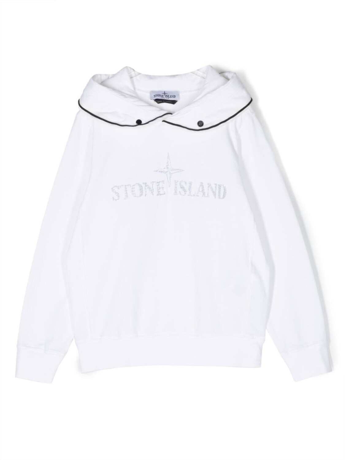 

Stone Island Junior худи с логотипом, белый