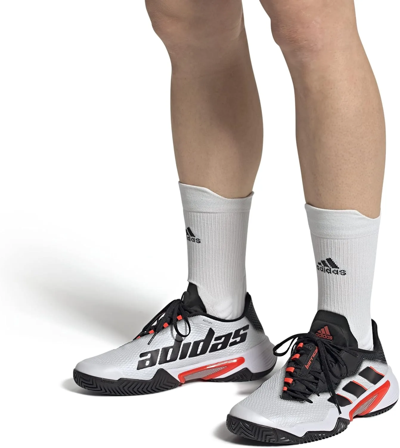 Универсальные кроссовки Barricade M-Low (не для футбола) adidas, белый — фото 2