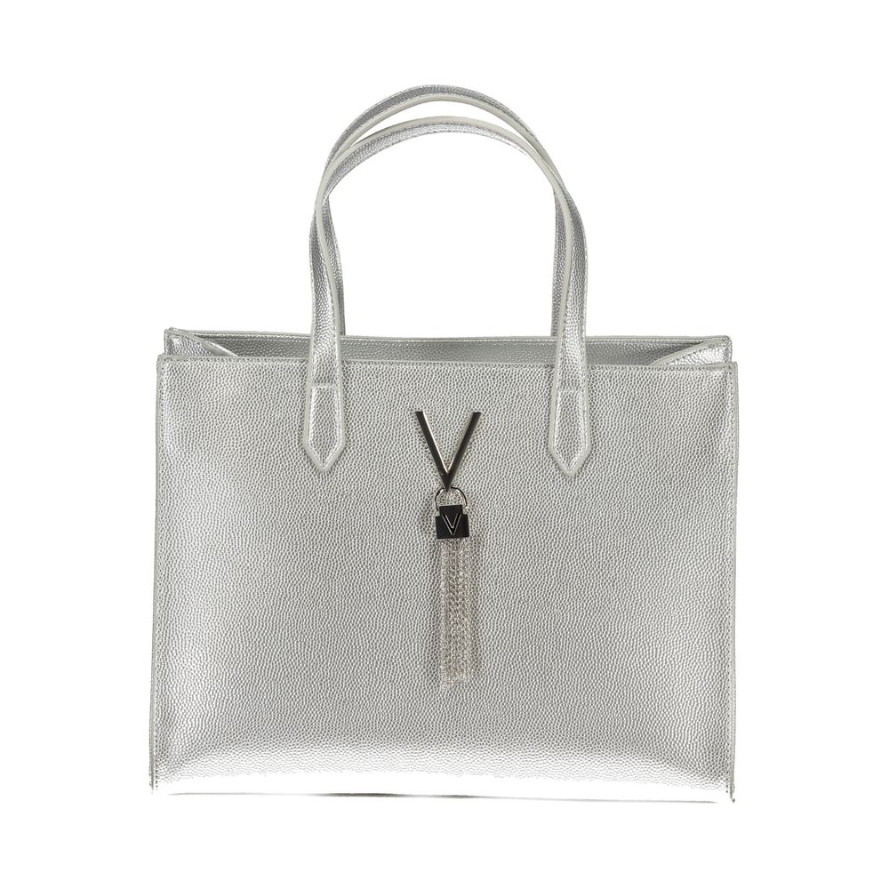 

Серебряная полиэтиленовая женская сумка Valentino Bags