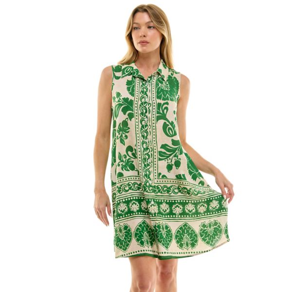 

Женское платье с воротником и пуговицами Figueroa & Flower, цвет ivory green