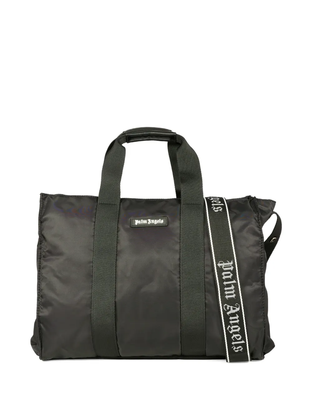 

Сумка для смены подгузников с логотипным ремнем Palm Angels Kids, черный