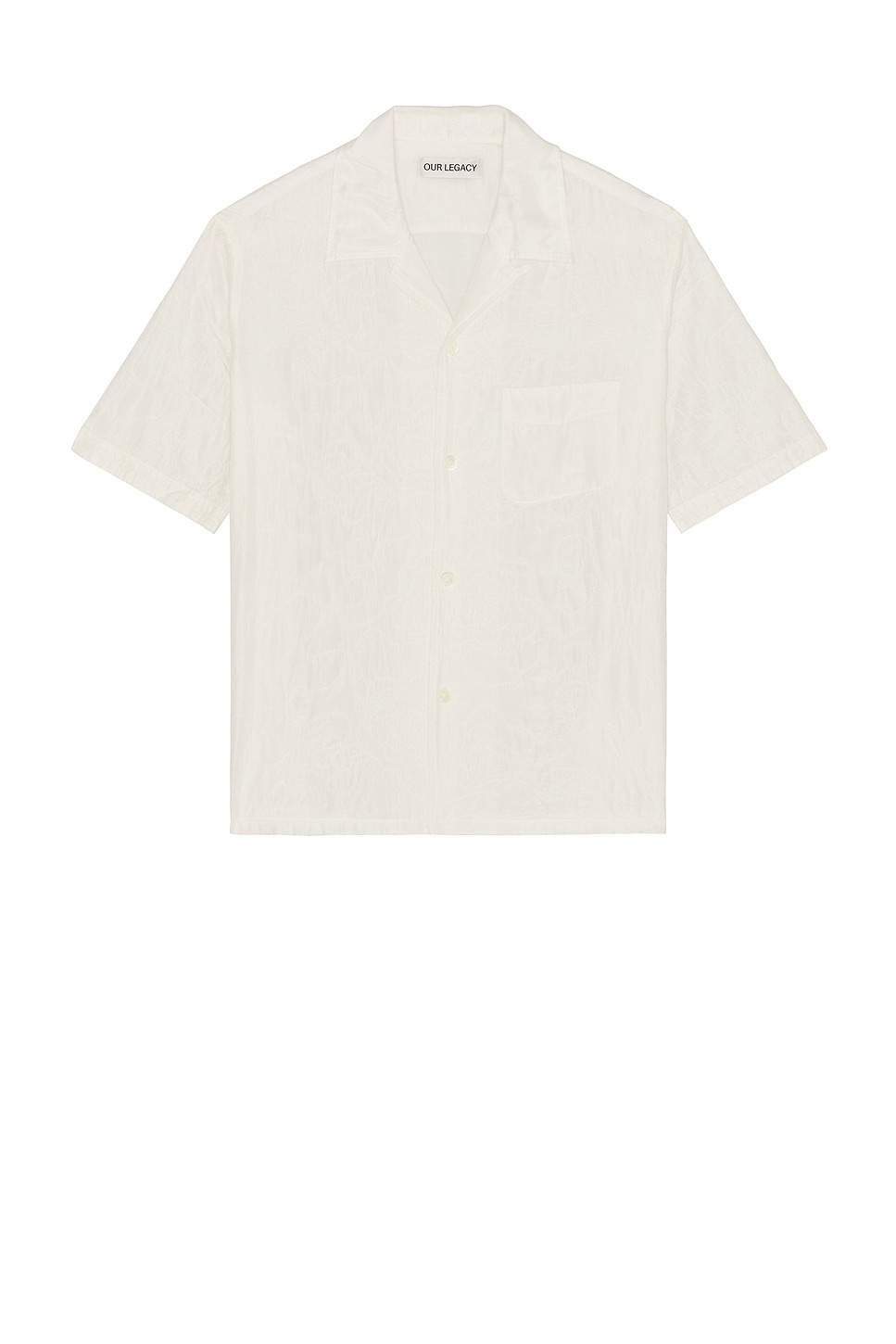 

Heusen рубашка с коротким рукавом Our Legacy, white flower embroidery