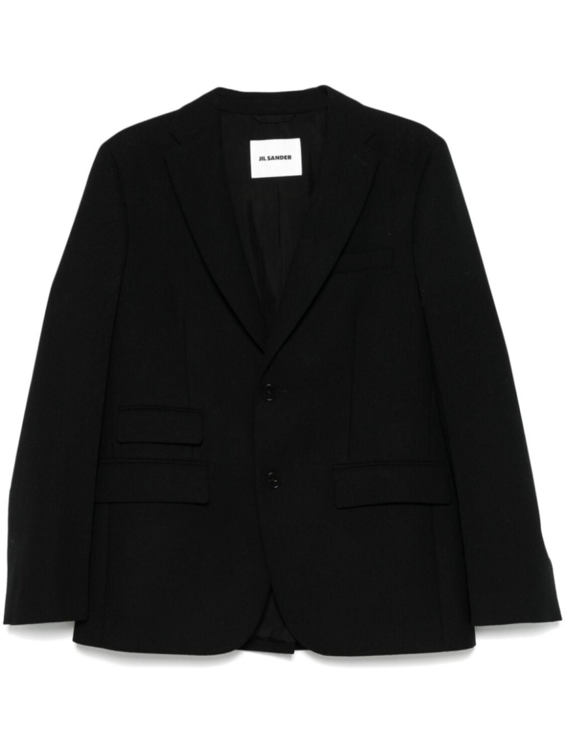 

Шерстяной блейзер Jil Sander, черный