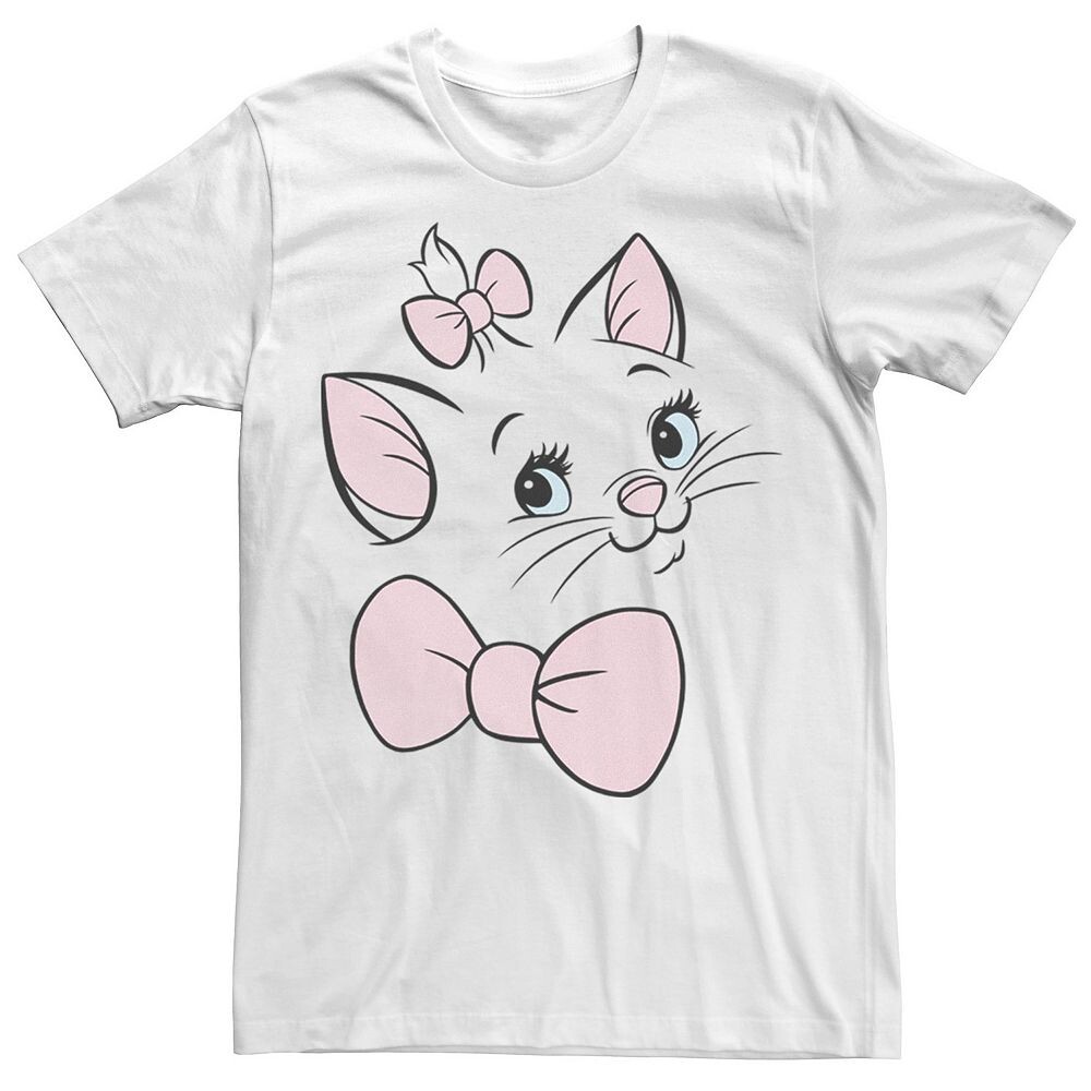 

Мужская футболка Disney's Aristocats Marie Cute Kitten Face Up Close Licensed Character, белый