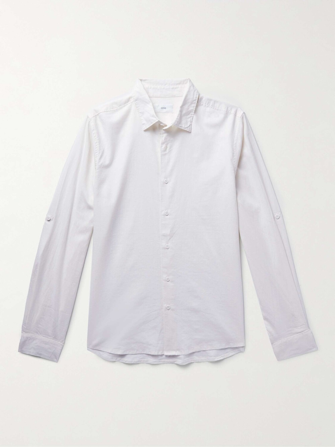 

Рубашка Slim-Fit из смеси льна ONIA, белый