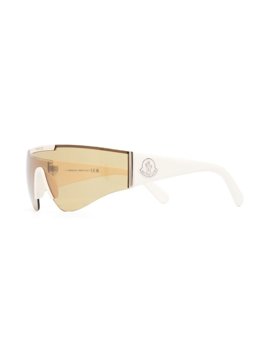 

Moncler Eyewear солнцезащитные очки-маска Ombrate, белый