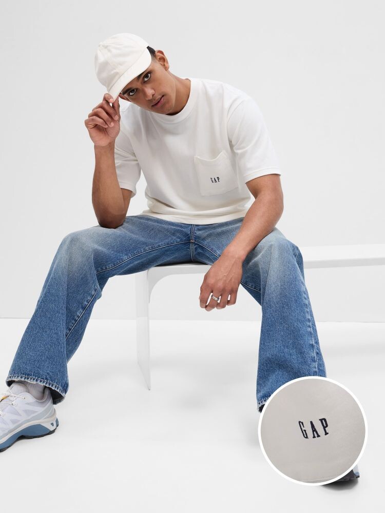 

Футболка оверсайз Gap, белый