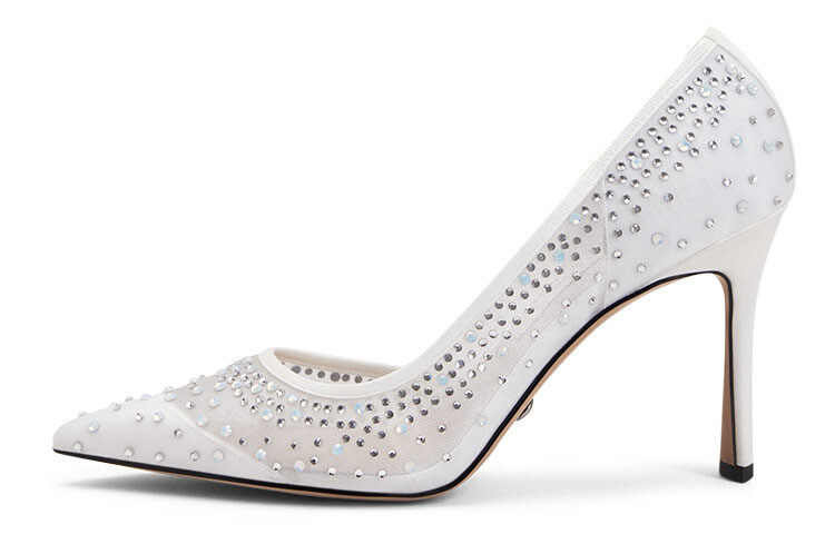 Свадебные туфли на высоком каблуке женские белые Charles&Keith