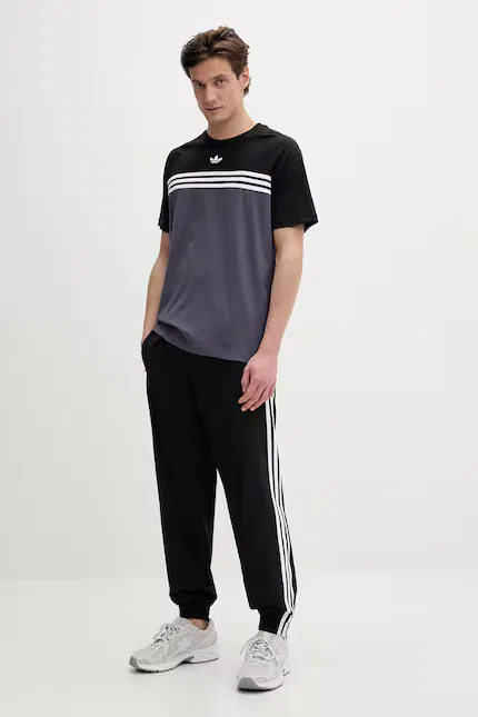 Футболка из хлопка T-shirt Adidas Originals, фиолетовый — фото 2
