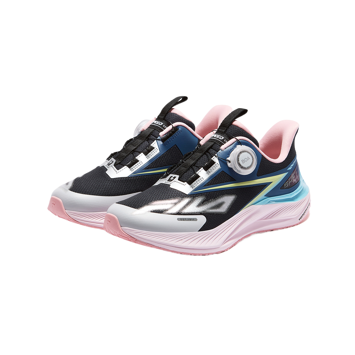 Speed 5 Shock Absorbers Rebound низкие кроссовки для бега Kids' FILA KIDS, синий/серебристый — фото 4