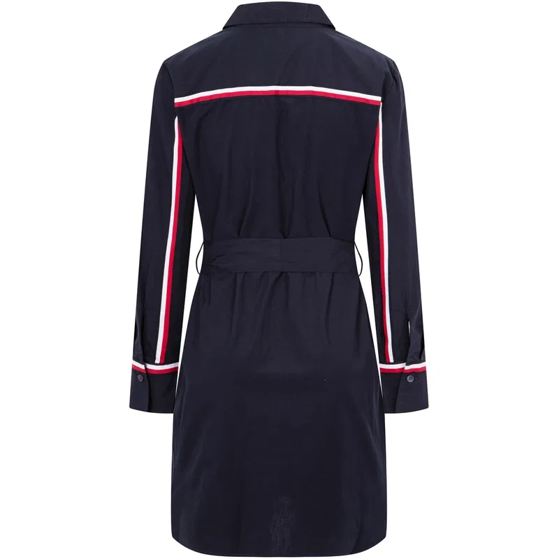 Платье с длинным рукавом Tommy Hilfiger темно-синее — фото 3