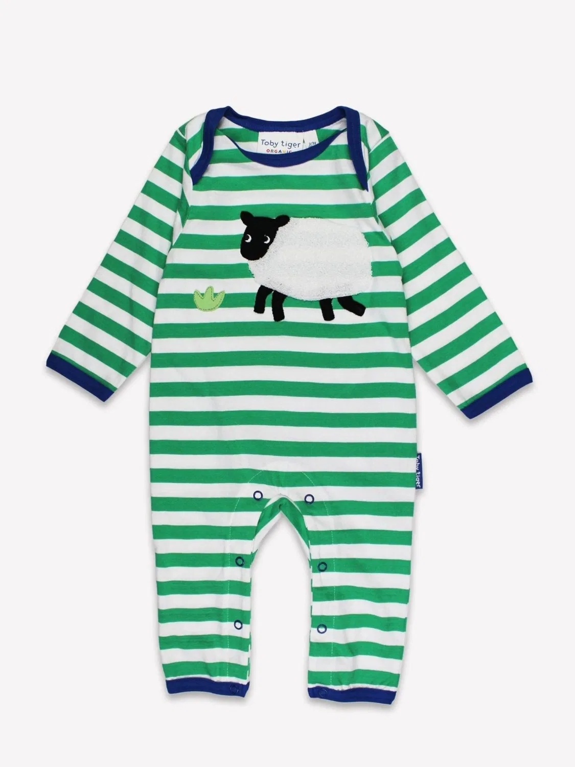 Комбинезон/боди "Bio-Baumwoll Baby Strampler mit Schaf-Applikation" Toby Tiger, Green