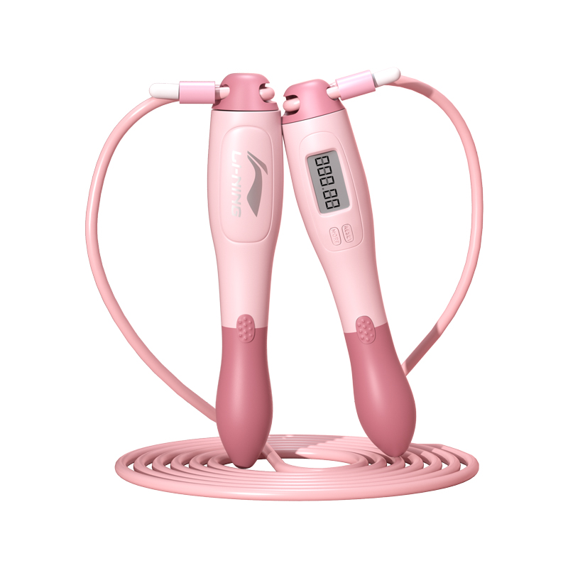 

Электронная скакалка для подсчета прыжков фитнес-тренировка unisex LINING, розовый