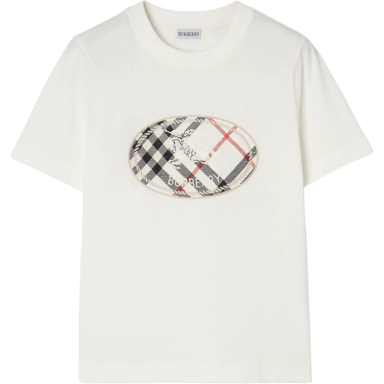 Футболка с коротким рукавом Burberry SS26 Regular Sleeve Women's Chalk White
