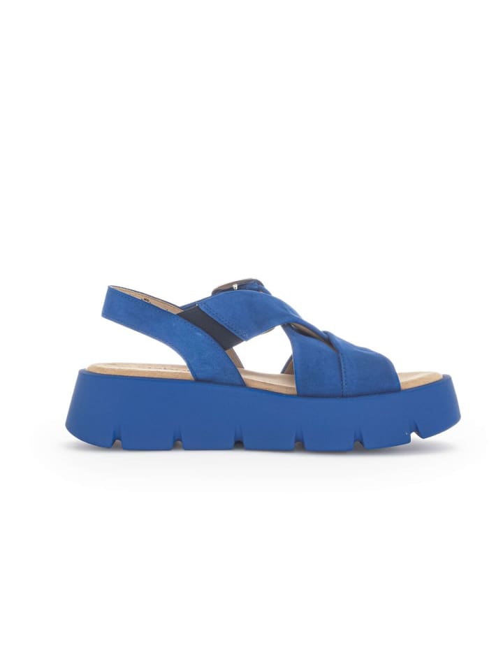 Классические босоножки Gabor Fashion Plateau Sandalen, синий — фото 3