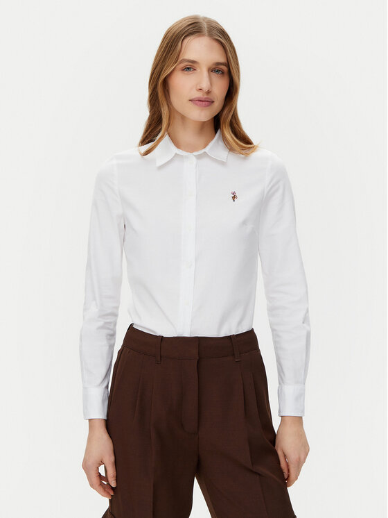

Рубашка обычного кроя WUP1417 U.S. Polo Assn., белый