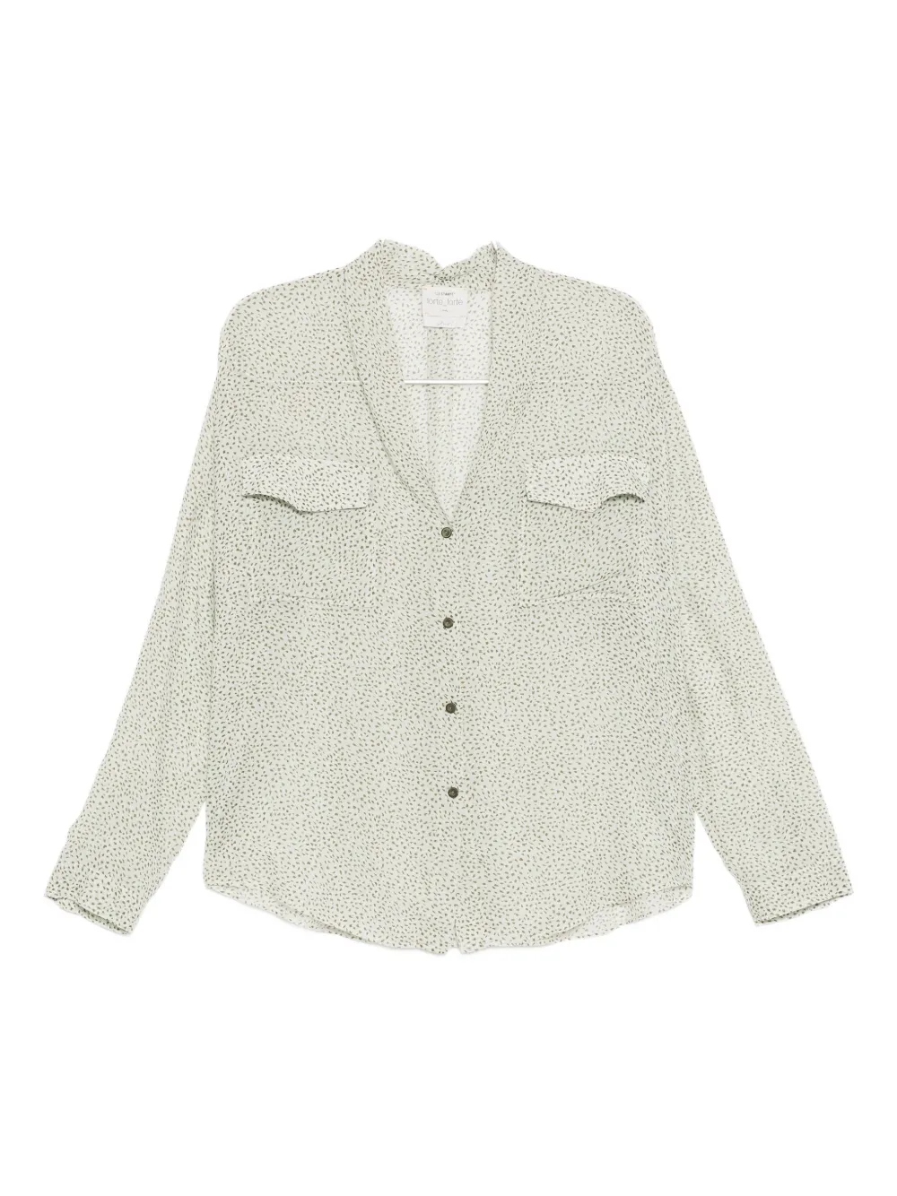 

Рубашка из вуали с принтом в горошек Forte Forte, зеленый