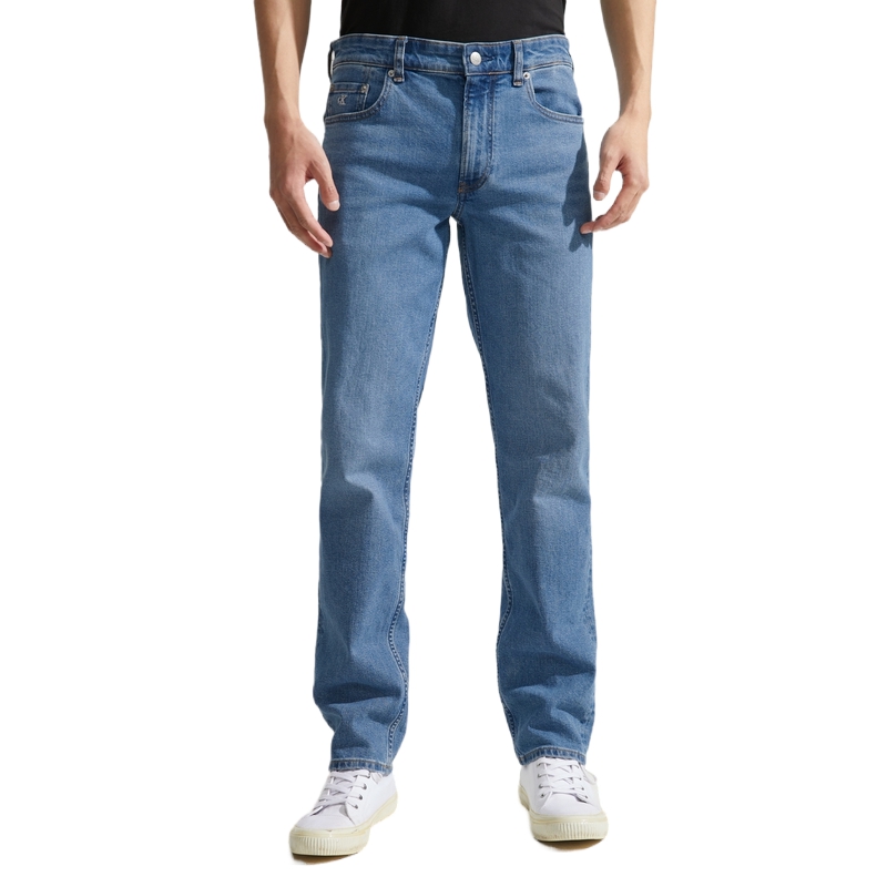 CALVIN KLEIN Jeans Мужские джинсы светло-голубые, 1AA-Denim Light Blue — фото 4