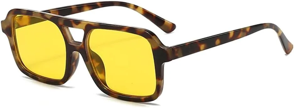 

Винтажные квадратные солнцезащитные очки MUTYNE в черепаховой оправе, модные для женщин, с синими линзами, мужские солнцезащитные очки, C3 Tortoise Yellow