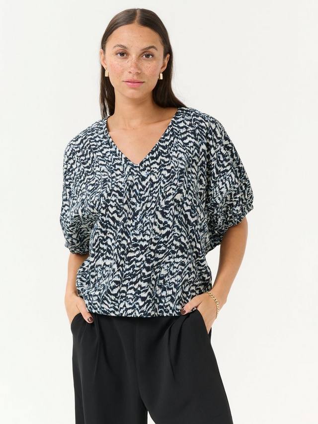 

Блузка Ruffalo Abstract KAFFE, Blue/Multi