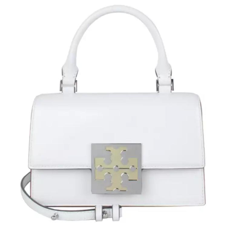 

BON BON Коровья кожа Сумка через плечо Миниатюрная женская белая TORY BURCH