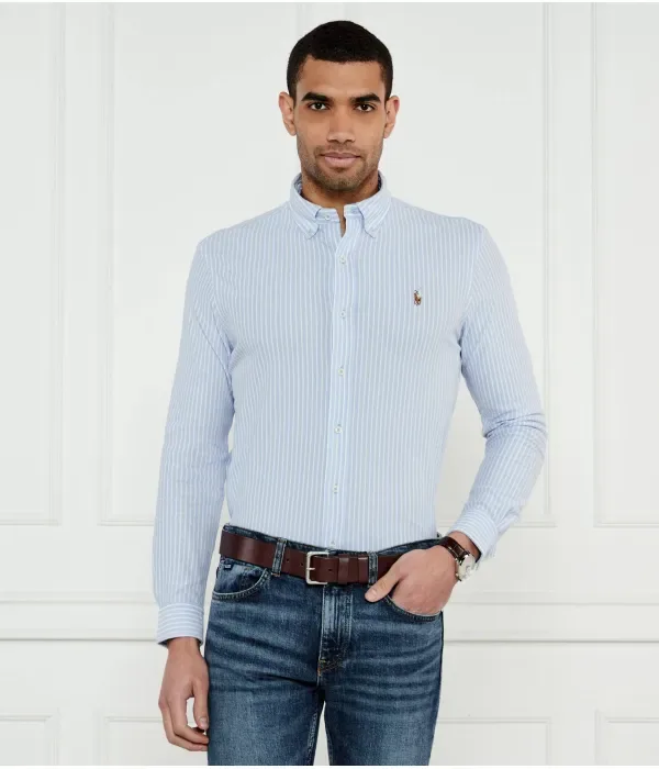 Рубашка regular fit Polo Ralph Lauren, небесно-голубой — фото 3
