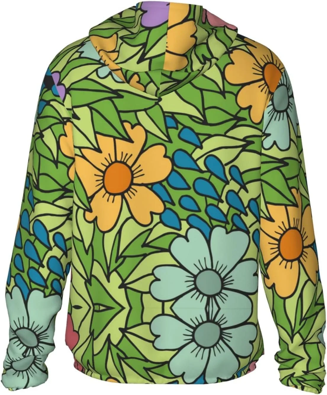 Цветочная спортивная худи с защитой от солнца, Full Zip — фото 4