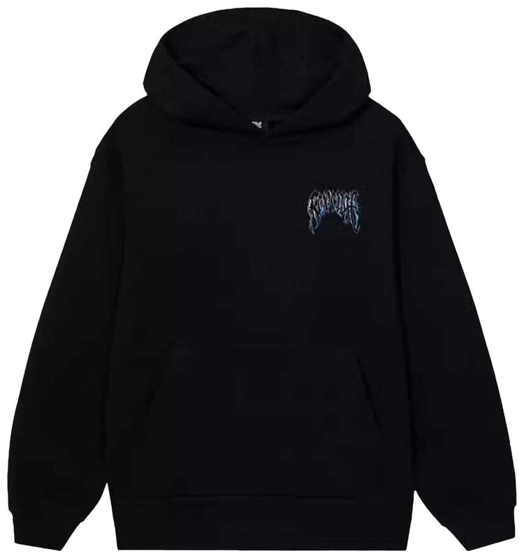 

Худи Revenge Blue Lightning Arch Logo Hoodie 'Black', черный