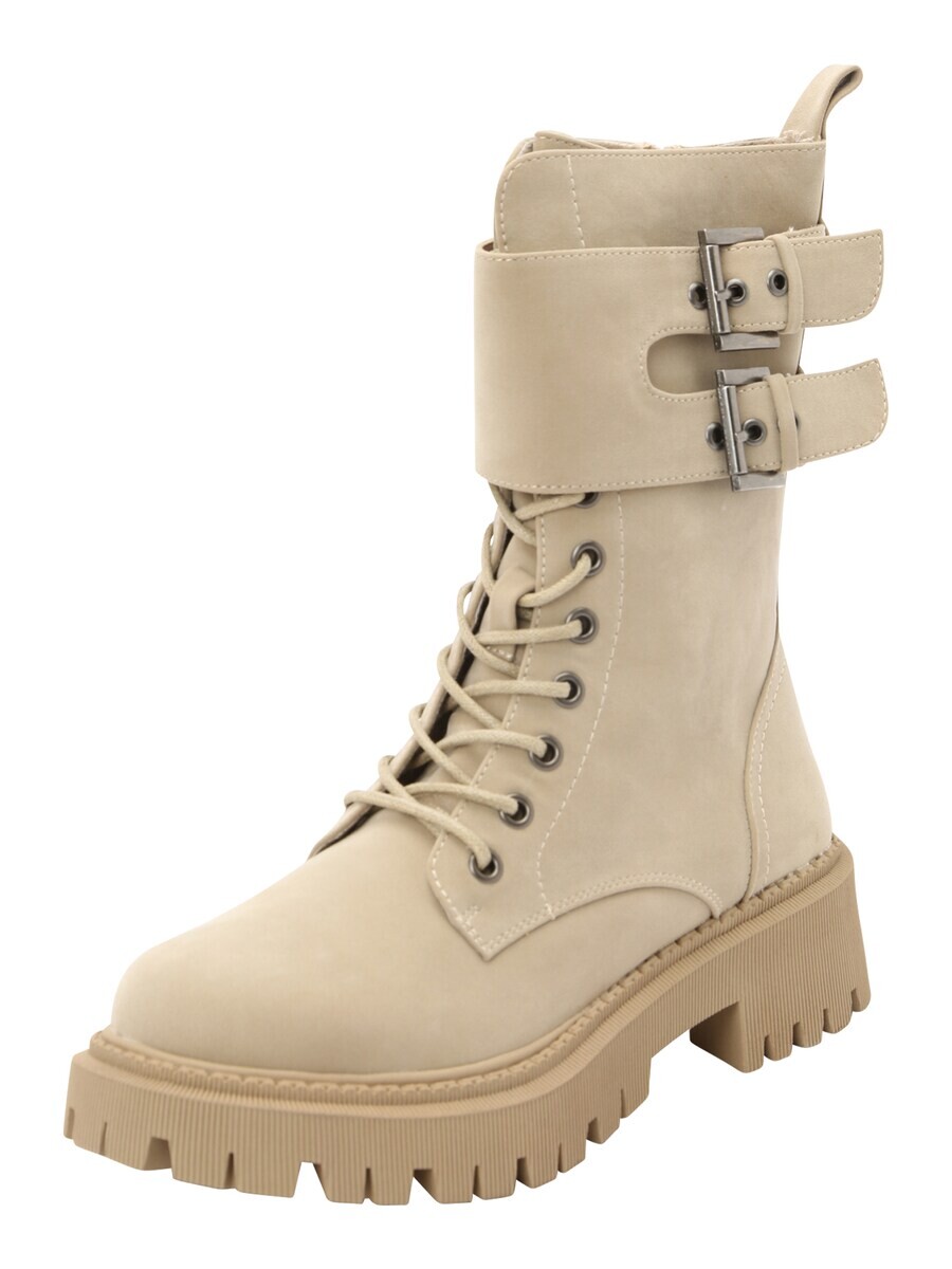 

Ботинки BULLBOXER Lace-Up Ankle Boots, кремовый