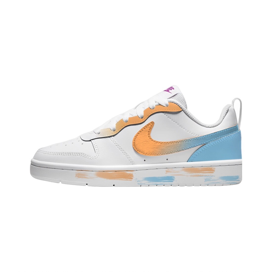 

Кроссовки Nike Court Borough Skateboarding Shoes Women's Low-top Orange/blue, голубой, Синий, Кроссовки Nike Court Borough Skateboarding Shoes Women's Low-top Orange/blue, голубой