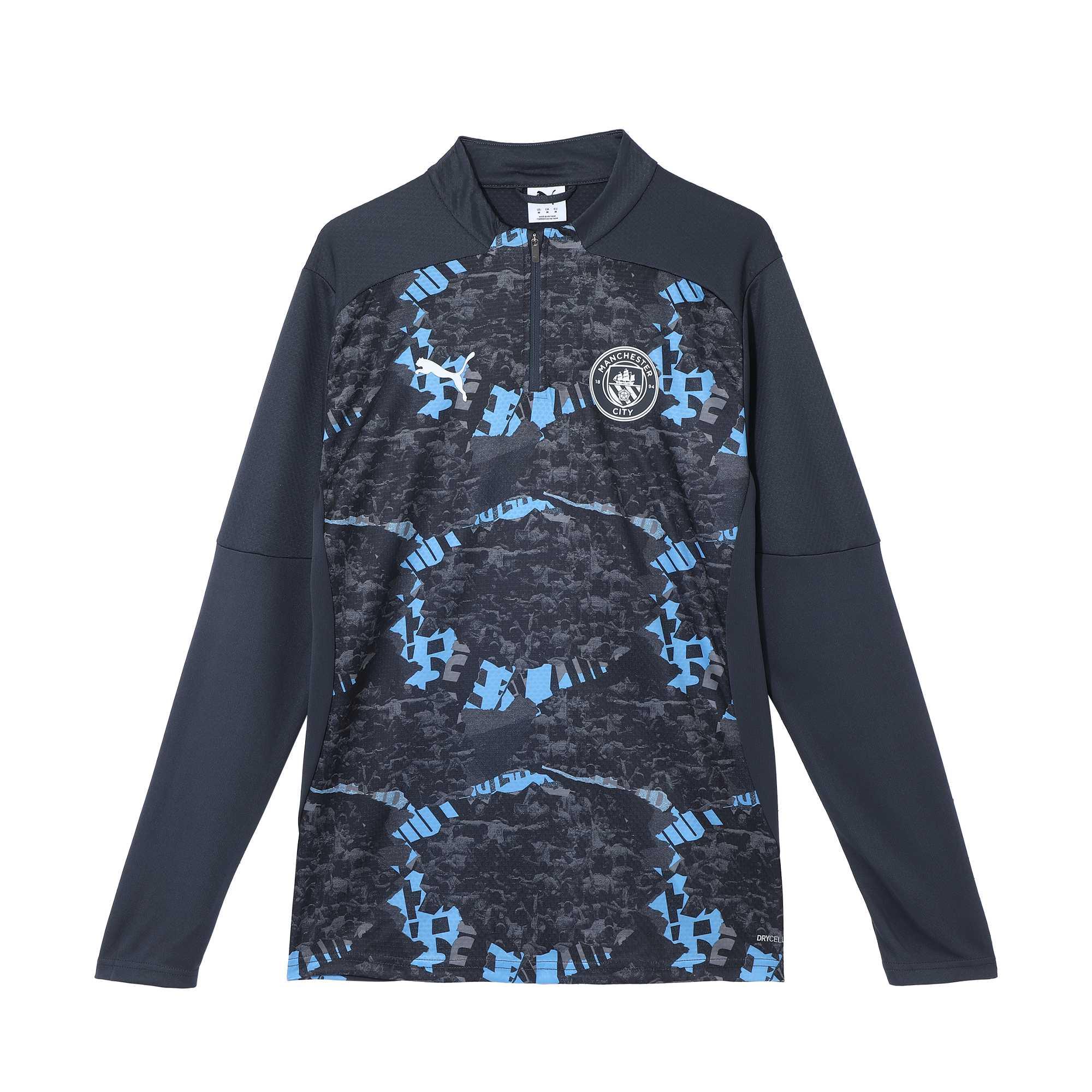 

Предматчевая толстовка Manchester City для мужчин PUMA, темно-синий