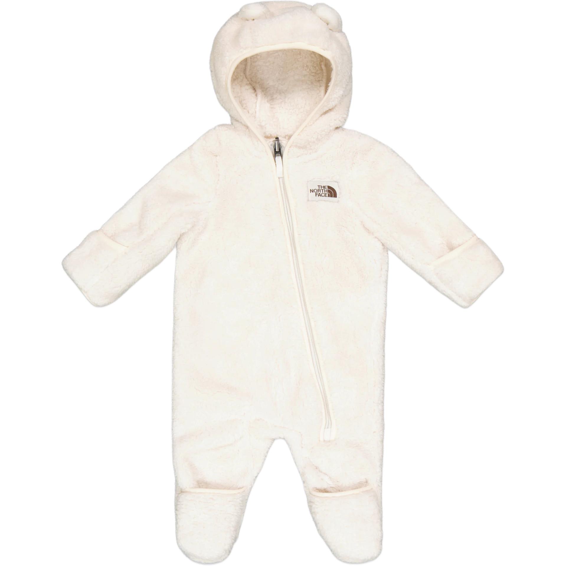THE NORTH FACE Комбинезон с капюшоном из текстурированного плюша Teddy, белый, для младенцев и малышей — фото 3