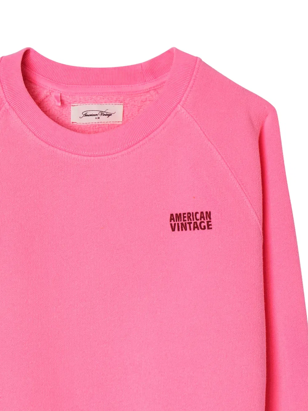 Толстовка с логотипом Izubird с рукавами реглан American Vintage Kids, розовый — фото 2