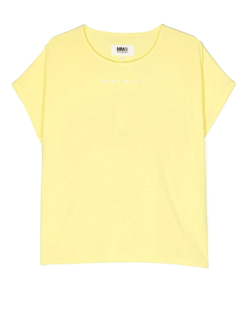 

Футболка с логотипом MM6 Maison Margiela Kids, желтый