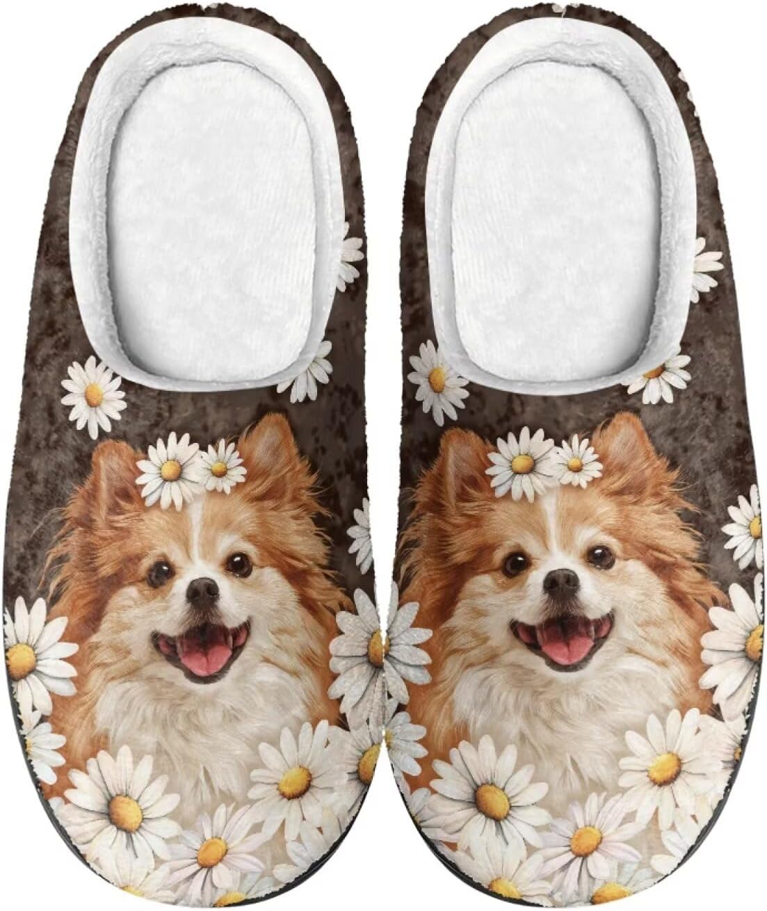 

Тапочки Scuff для женщин и мужчин, мягкие теплые пушистые тапочки, противоскользящие теплые тапочки для дома и улицы, удобные домашние тапочки Baxinh, коричневый