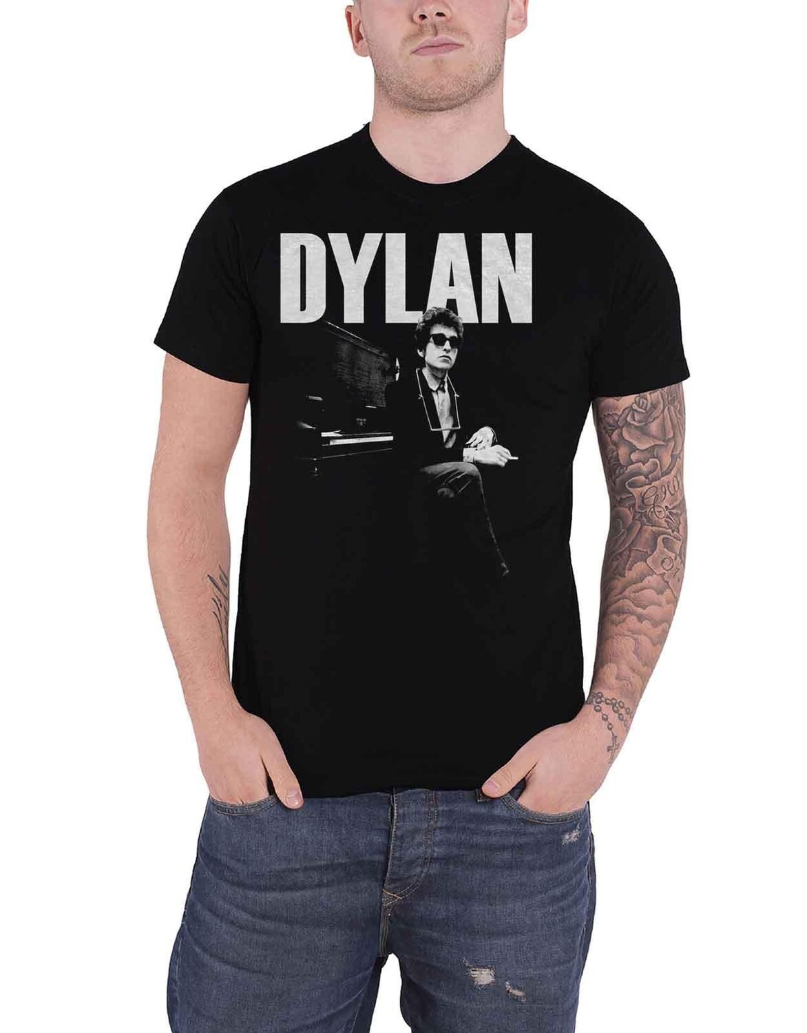 

Футболка с фортепиано Bob Dylan, черный
