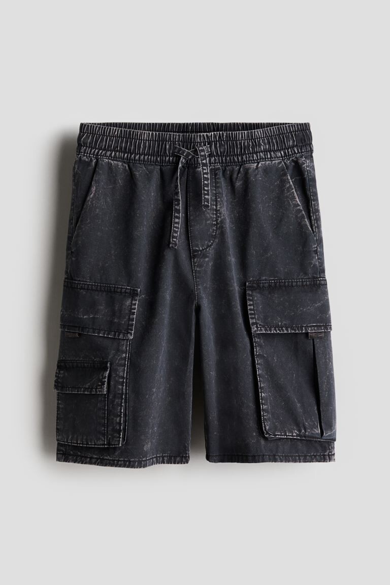 

Грузовые шорты H&M, черный