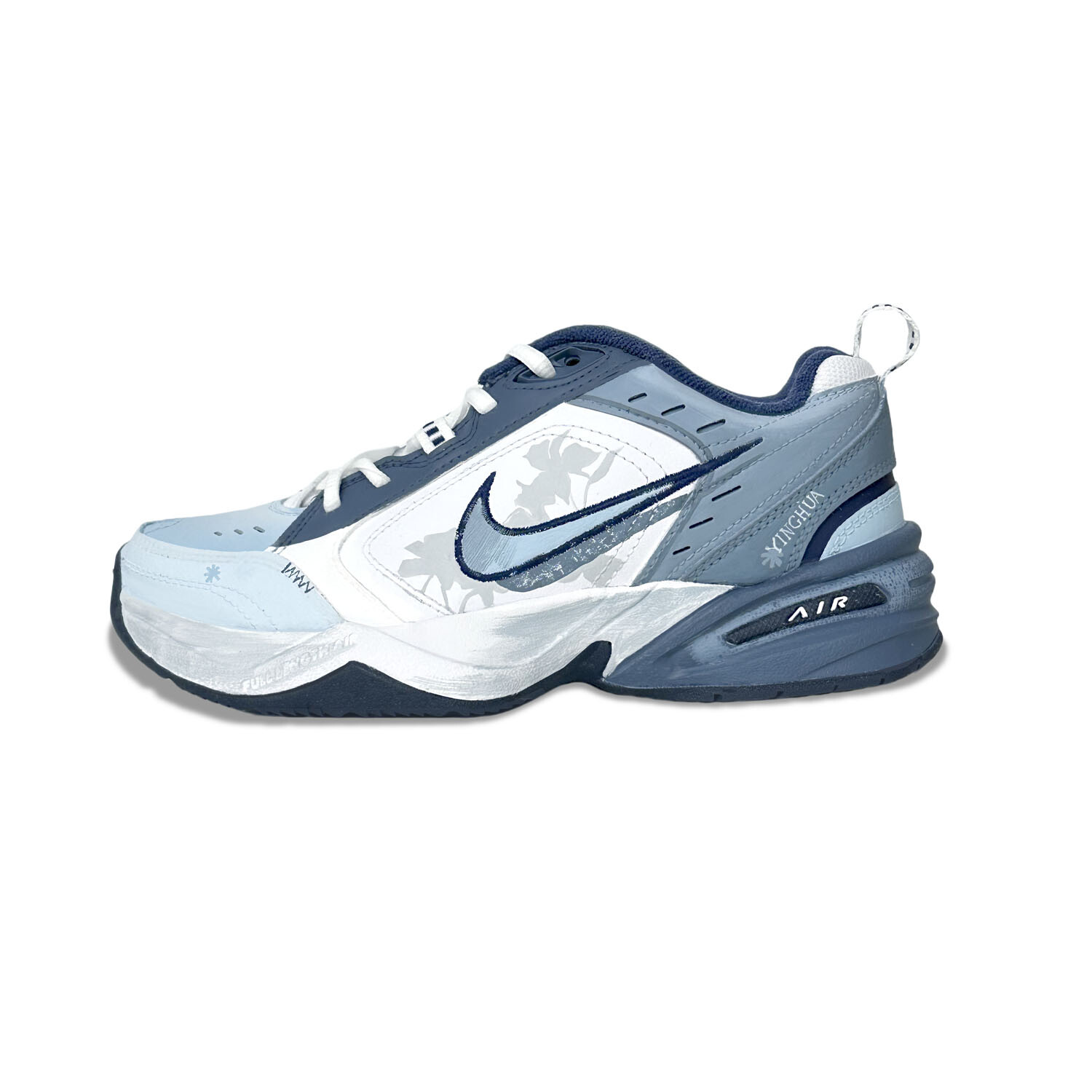 

Кроссовки Nike Air Monarch 4 Chunky Sneakers Unisex Low-top Blue, синий