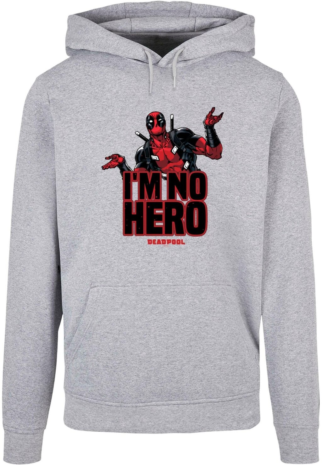 

Толстовка с капюшоном DEADPOOL I AM NO HERO ABSOLUTE CULT, светло-серый
