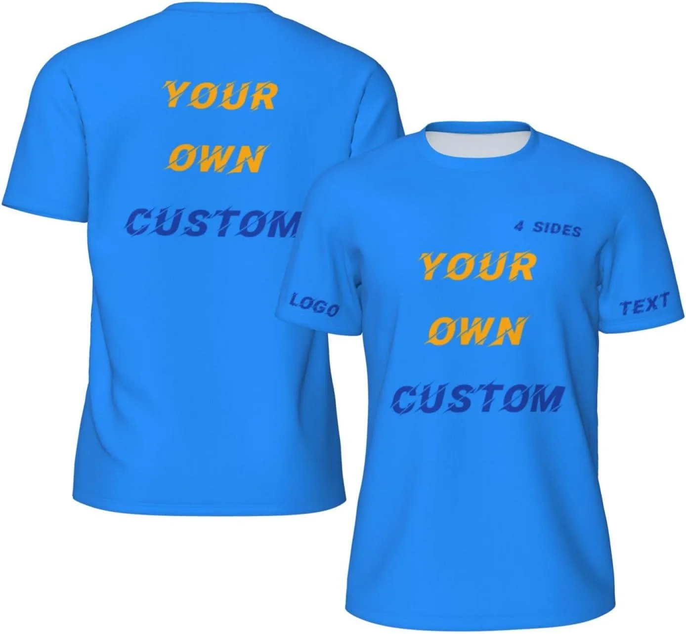 

Футболка Custom с принтом на 4 сторонах