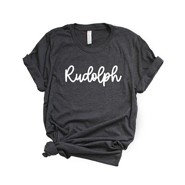 

Футболка Rudolph с принтом bold cursive Simply Sage Market, Charcoal
