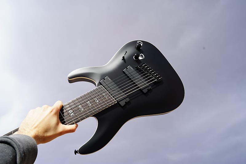 

Электрогитара Schecter DIAMOND SERIES C-8 MS SLS ELITE "EVIL TWIN" - Satin Black 8-String Electric Guitar