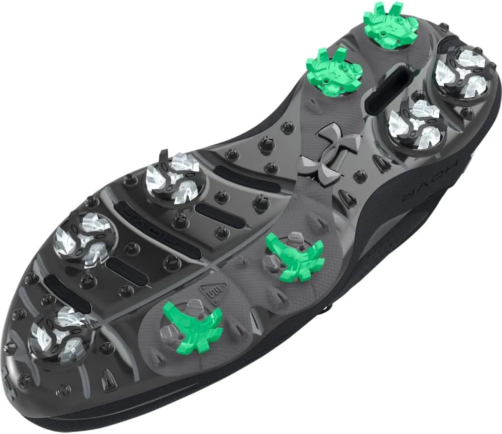 Мужские гольфтуфли Under Armour Drive Pro Wide, черный/металлик — фото 4