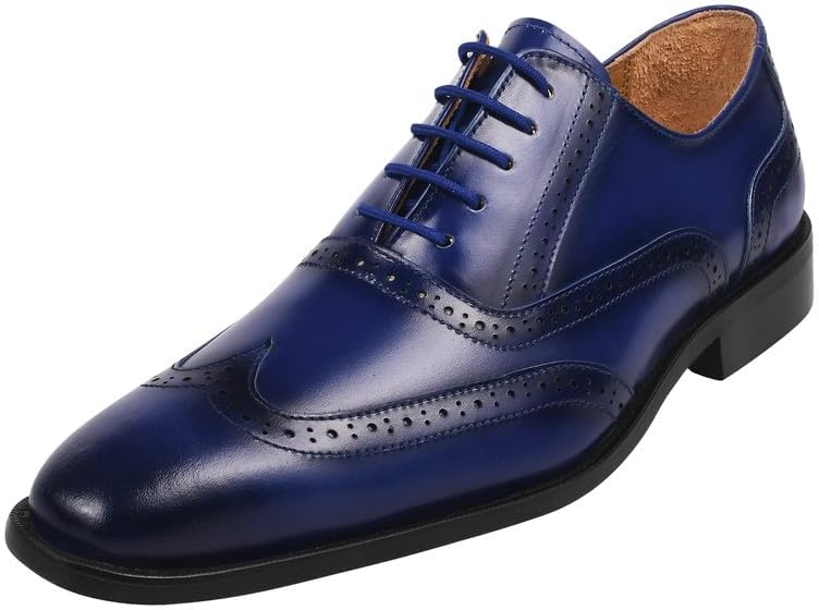 

Мужские туфли LIBERTYZENO из натуральной кожи с простым дизайном и принтом угря, шнуровка, модель Oxford, для взрослых, к Рождеству, Royal