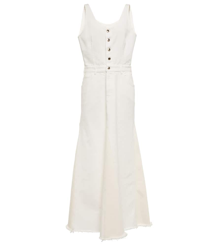 

Длинное джинсовое платье Chloé, White-Beige 2