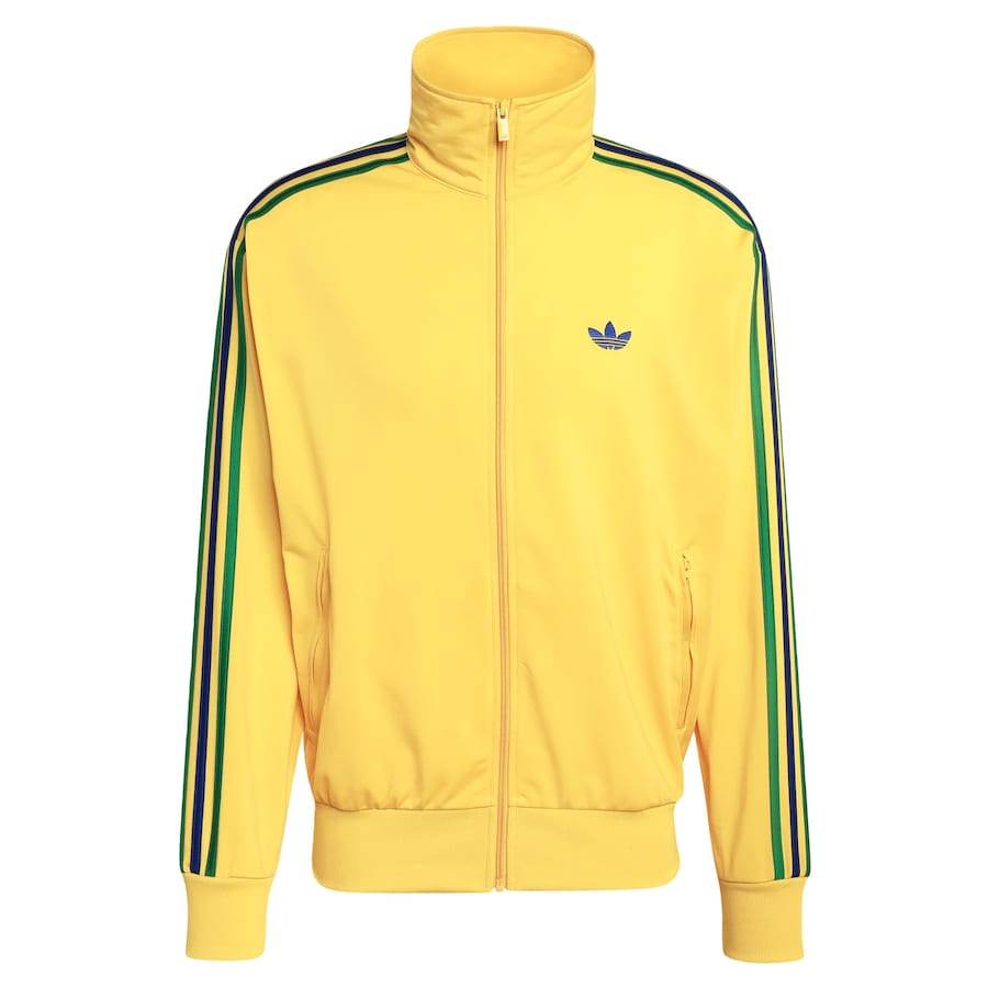 Толстовка с капюшоном на молнии ADIDAS ORIGINALS Firebird, желтый — фото 2