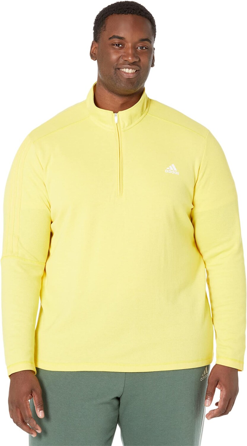 

Пуловер Adidas 3-Stripes 1/4 Zip Pullover, цвет Impact Yellow Melange