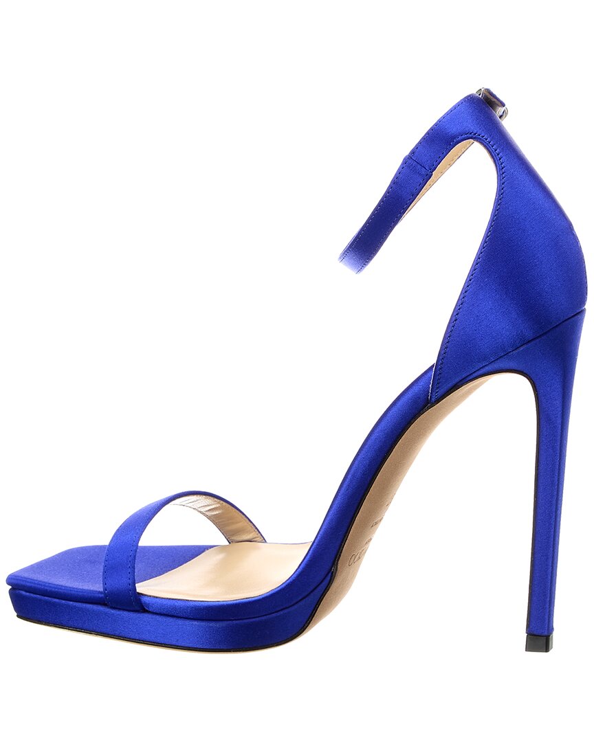 Jimmy Choo Alva 120 Satin Sandal, синий — фото 2
