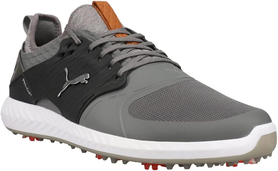 Мужские кроссовки PUMA GOLF Ignite Pwradapt Caged, черный/бронзовый — фото 2